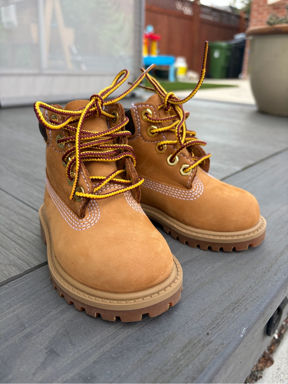 Toddler timberlands Work-Style Lace-Up Boots - Rugged Outdoor Comfort